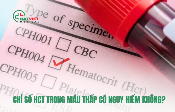 chỉ số hct trong máu thấp