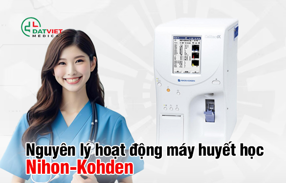 máy xét nghiệm huyết học nihon kohden chính hãng